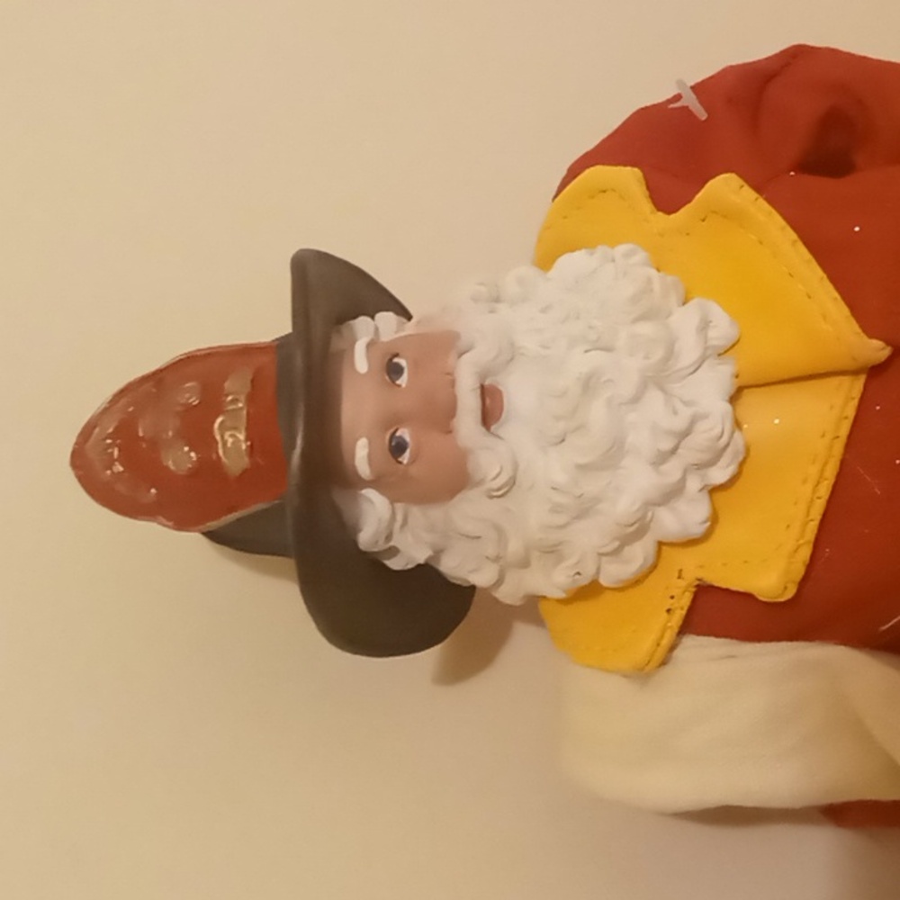 FIREMEN SANTA WITH HOSE AND DALMATIAN FIGURINE 11"TALL - Picture 7 of 8